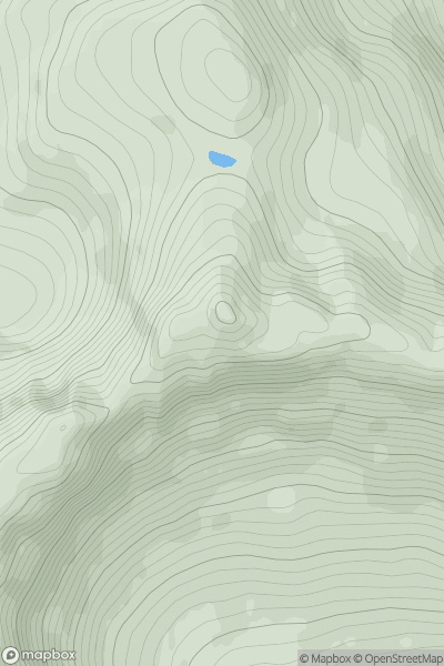 Thumbnail image for Druim Fiaclach [Moidart and Ardnamurchan] showing contour plot for surrounding peak